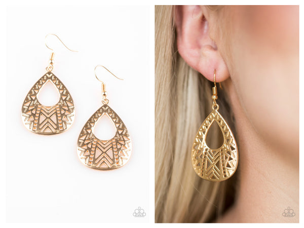 Alpha Amazon - Gold Earring