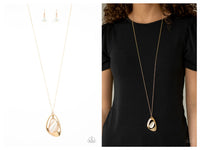 Asymmetrical Bliss - Gold Necklace