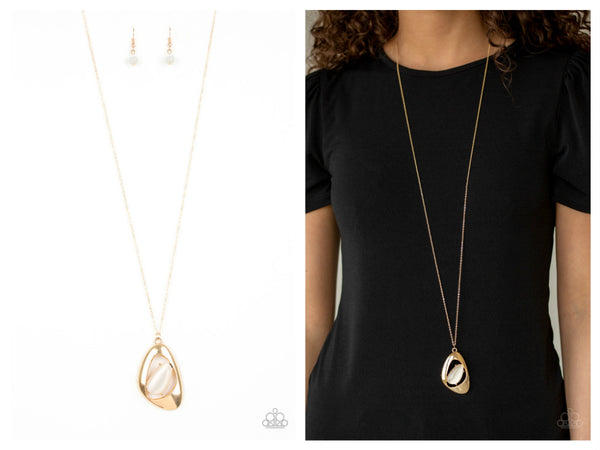 Asymmetrical Bliss - Gold Necklace