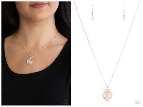 A Dream is a Wish Your Heart Makes - Rose Gold Necklace
