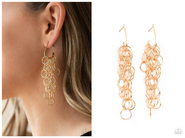 Long Live The Rebels - Gold Hoop Earring