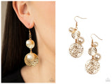 Pearl Dive - Gold Earring