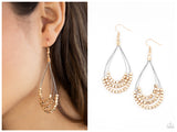Off The Blocks Shimmer - Gold Earring