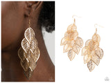 Limitlessly Leafy - Gold Earring