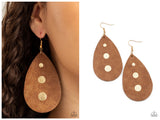 Rustic Torrent - Gold Earring