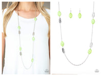 Beachfront Beauty - Green Necklace