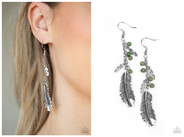 Find Your Flock - Green Earring