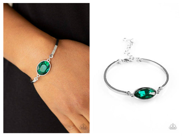 Definitely Dashing - Green Bracelet