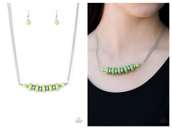On Mountain Time - Green Necklace
