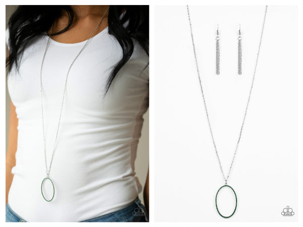 A Dazzling Distraction - Green Necklace