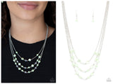Let The Record GLOW - Green Necklace