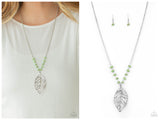 Roaming The Riverwalk - Green Necklace