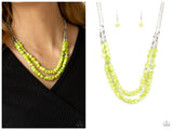 Staycation Status - Green Necklace