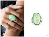 Glittery With Envy - Green Ring