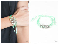 Without Skipping A BEAD - Green Bracelet