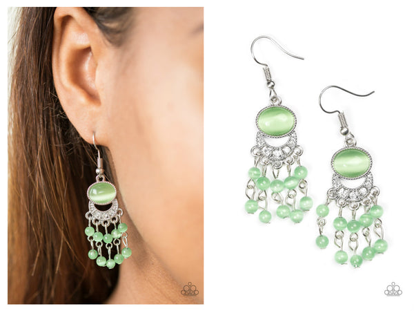 A Spring State Of Mind - Green Earring