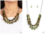 Pina Colada Paradise - Green Necklace