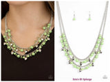 Mardi Gras Glamour - Green Necklace