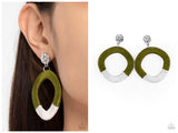 Thats a WRAPAROUND - Green Post Earring