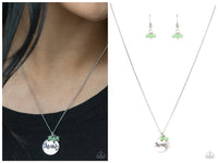 Warm My Heart - Green Necklace