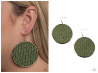 Wonderfully Woven - Green Earring