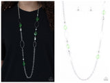 SHEER As Fate - Green Necklace