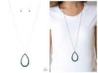 Big Ticket Twinkle - Green Necklace