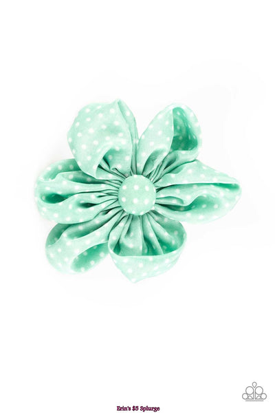 Right On The Dot - Green Hair Clip