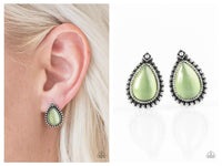 Wouldnt GLEAM Of It - Green Post Earring