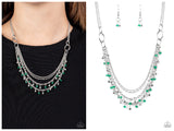 Emerald Green Beaded Set