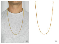 Mardi Gras Madness - Gold Necklace