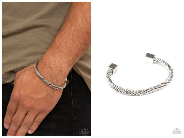 Block It Out - Silver Bracelet