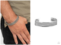 Risk-Taking Texture - Silver Bracelet