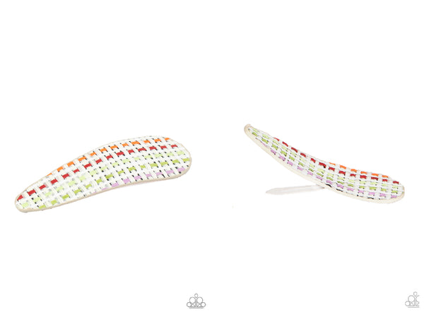 Cant HAIR Myself Think - White Hair Clip