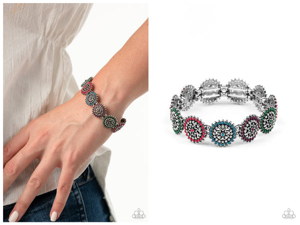 Bohemian Flowerbed - Multi Bracelet