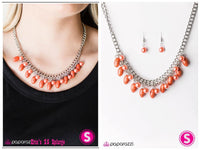 Cant BEAD Tamed - Orange Necklace