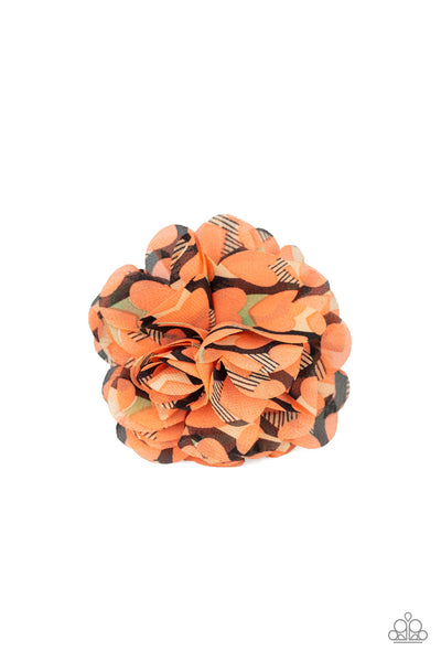 Flowery Fiesta - Orange Hair Clip