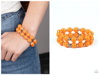 Bubble Blast Off - Orange Bracelet