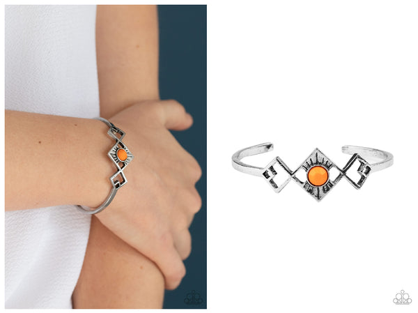 Dainty Deco - Orange Bracelet