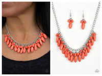 Bead Binge - Orange Necklace