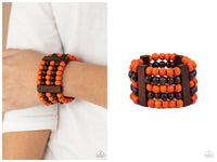 Caribbean Catwalk - Orange Bracelet