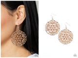 MANDALA Effect - Orange Earring