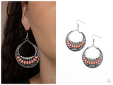 Crescent Couture - Orange Earring