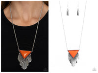 Badlands Bonanza - Orange Necklace