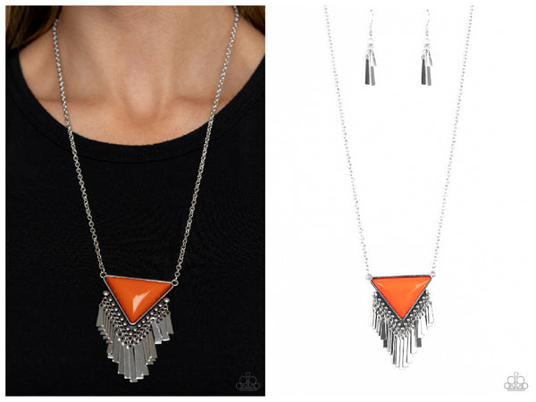 Badlands Bonanza - Orange Necklace