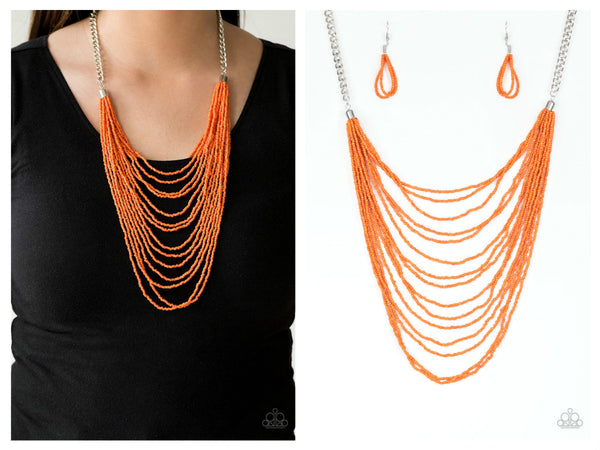 Bora Bombora - Orange Necklace