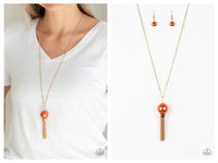 Belle of the BALLROOM - Orange Necklace