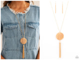Up FAUX Grabs - Orange Necklace