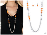 POP-ular Opinion - Orange Necklace
