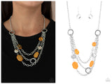 Oceanside Spa - Orange Necklace